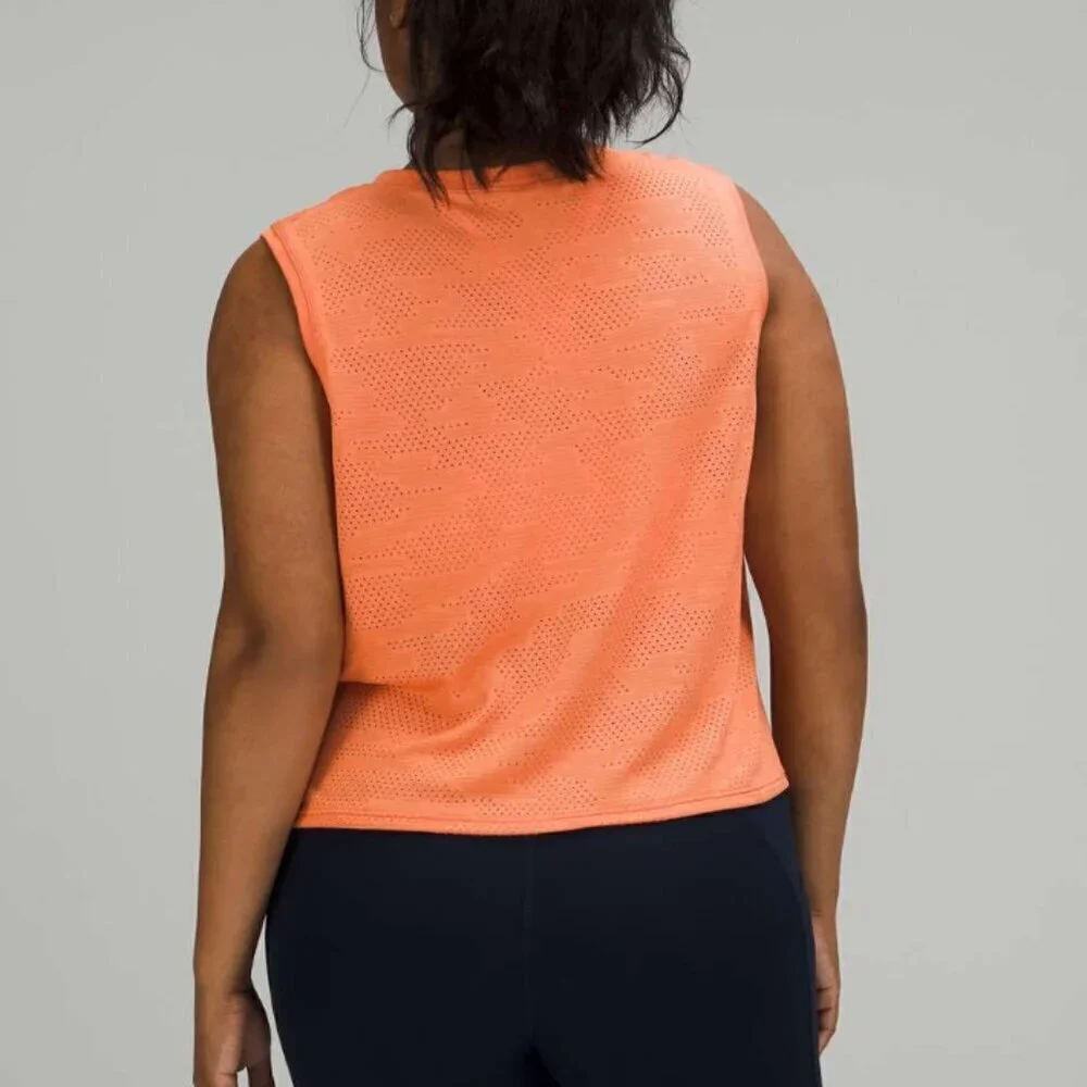 Lululemon Train to Be Tank Dot Camo Golden Apricot